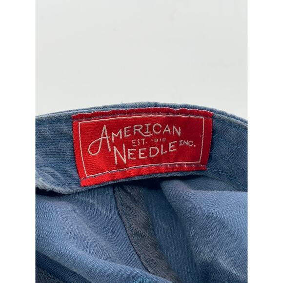 AMERICAN NEEDLE INC. Unisex Adult Blue Denim Sea Of Crises Adjustable Hat SZ OS - Picture 10 of 11